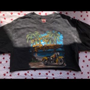 Harley Davidson vintage cropped t shirt